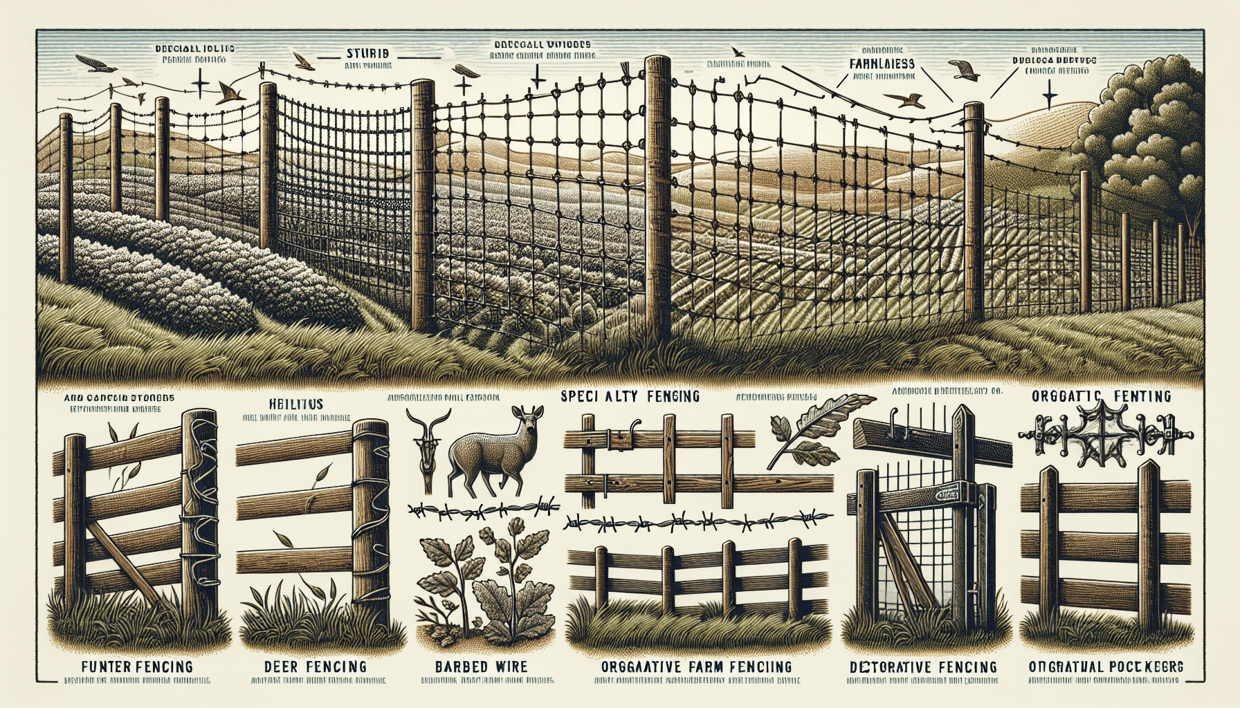 Specialty fencing options for farms.